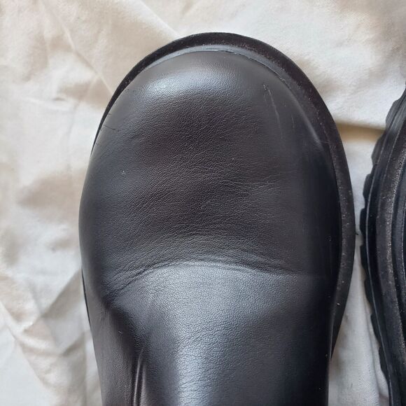 Soda Girls Leather Round Toe Chelsea High Top Platform Ankle Boots Size 5.5 Goth - Picture 11 of 12